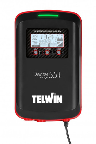 Prostownik z technologią Pulse Tronic DOCTOR CHARGE 55 CONNECT 230V 6V/12V/24V TELWIN 807614