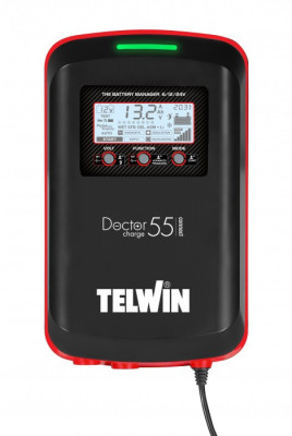 Prostownik z technologią Pulse Tronic DOCTOR CHARGE 55 CONNECT 230V 6V/12V/24V TELWIN 807614