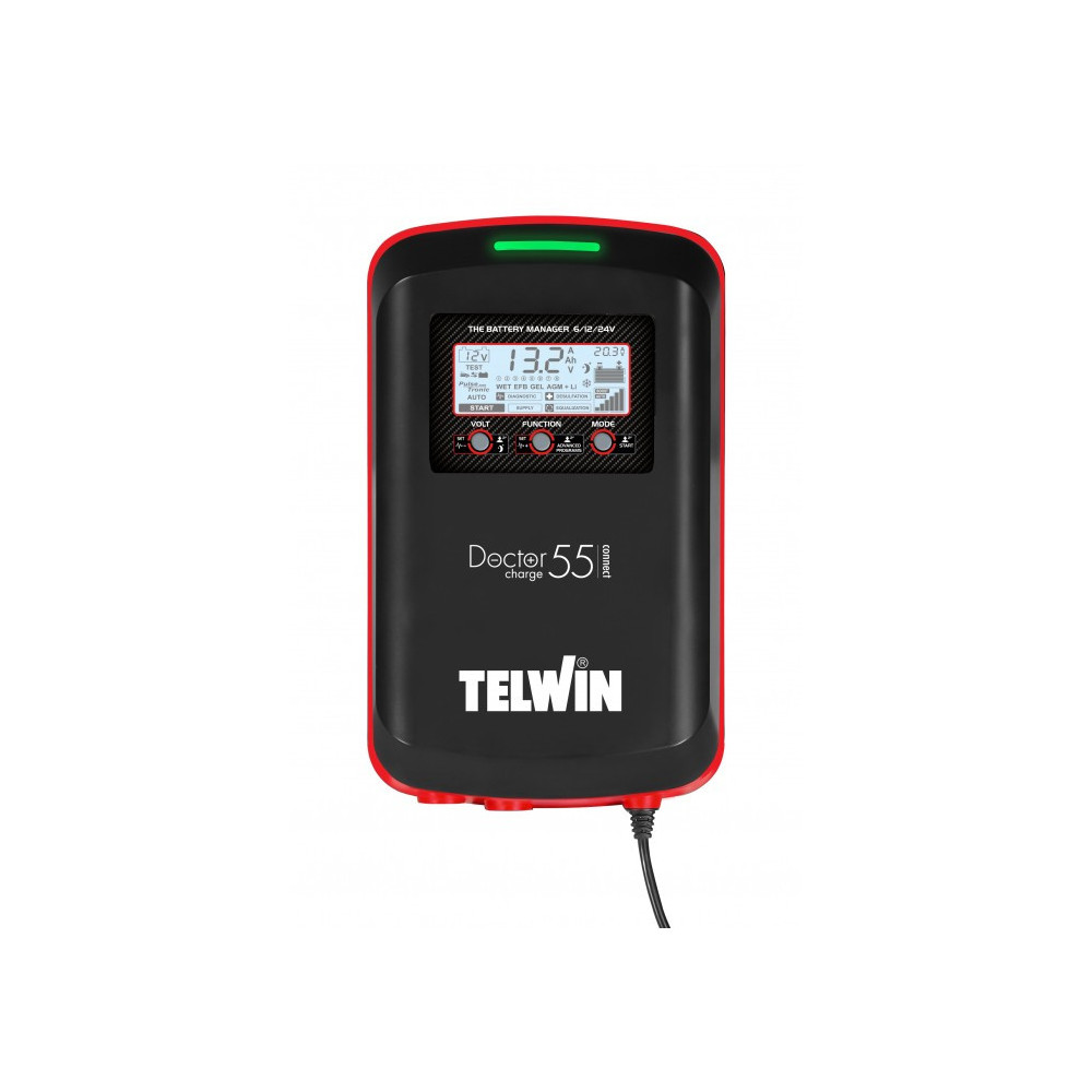 Prostownik z technologią Pulse Tronic DOCTOR CHARGE 55 CONNECT 230V 6V/12V/24V TELWIN 807614
