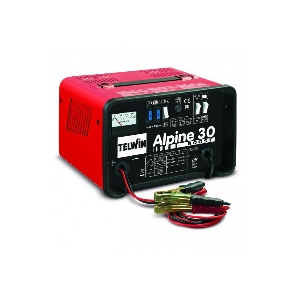 Prostownik do ładowania 12 i 24 woltowych akumulatorów ALPINE 30 TELWIN 807547