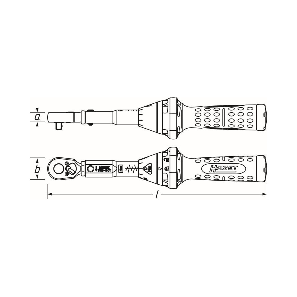 Klucz dynamometryczny 1/2" ze świadectwem wzorcowania PCA 10–60Nm  ±3% Hazet 5120-3CTPCA