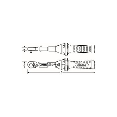 Klucz dynamometryczny 1/2" ze świadectwem wzorcowania PCA 20–120Nm  ±3% Hazet 5121-3CTPCA